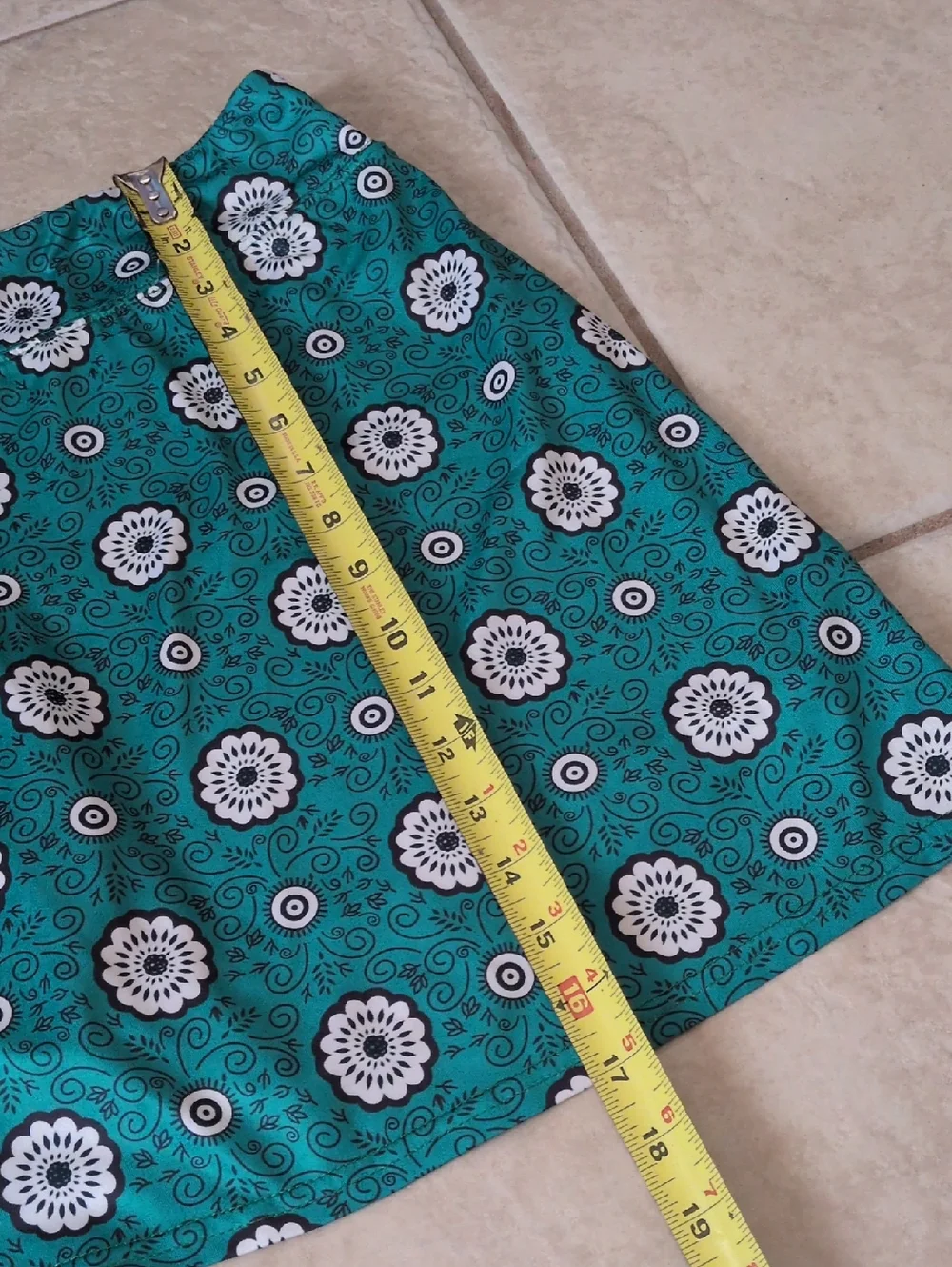 Ekouaer Green Floral Athletic Skort Size XL